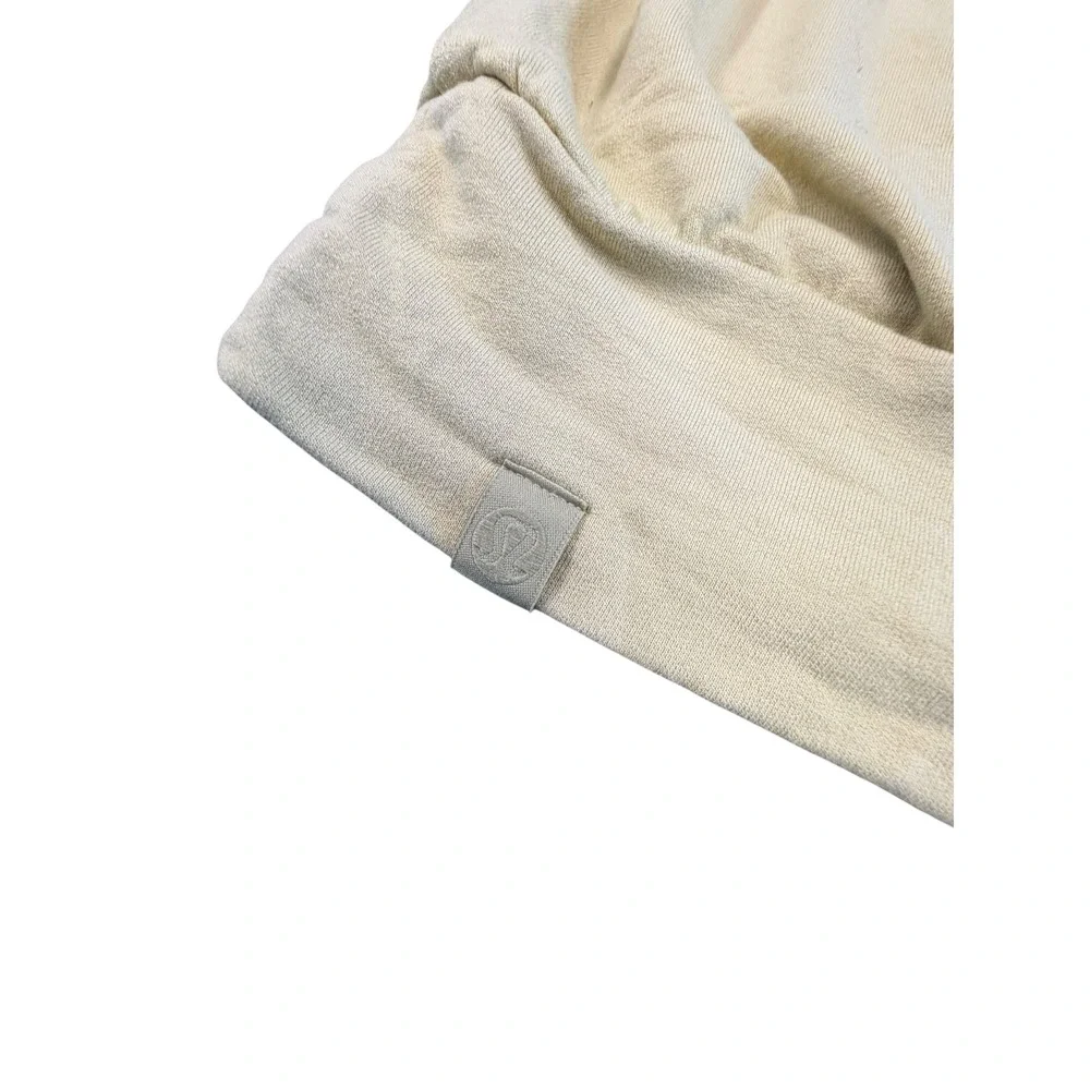 Lululemon Crossover Wrap Front Sweatshirt Pale Sage Green Women Relaxed Fit 21in